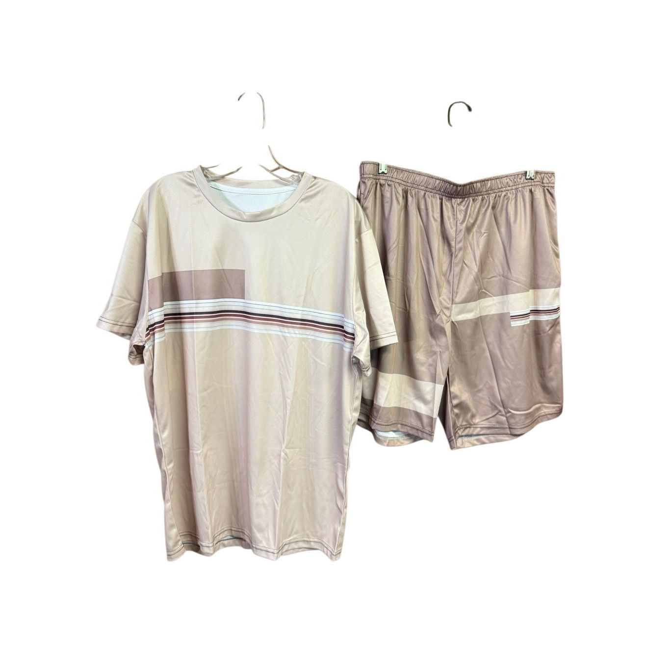 No Brand Mens Short Set Sz Xl 3638 Beiges Nwot